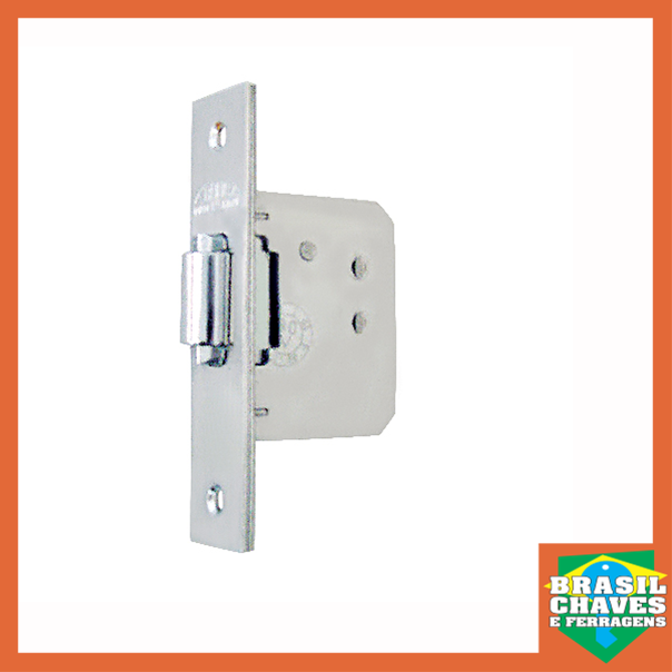 Fechadura Externa Mini-Rolete 4005TR-IP Cromado 40mm